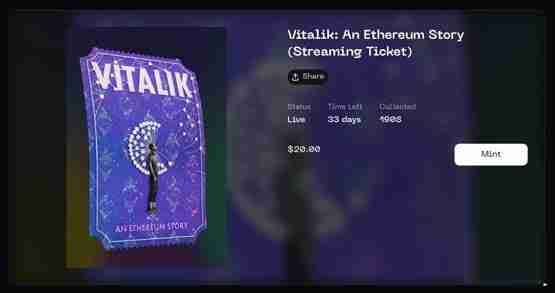 V神纪录片《Vitalik：以太坊的故事》限时30天线上看 NFT铸造教学